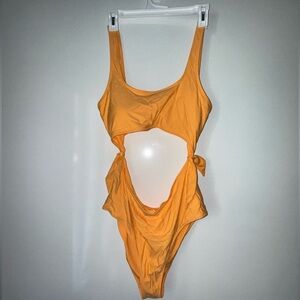 Aerie Sunny orange  one piece bathing suit